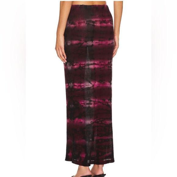 $185 Rio Maxi Skirt in Magenta Tie Dye COTTON CITIZEN NEW - Picture 2 of 9